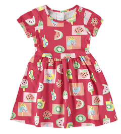 VESTIDO ESTAMPADO MANGA CURTA E FRANZIDO NA CINTURA - MALWEE KIDS - Jog Kids | Roupas infantis - Roupa de meninos, meninas e bebês, Jaqueta Infantil, Conjuntos, Calças para crianças, Roupas de crianças 