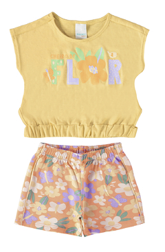 CONJUNTO BLUSA/SHORTS ESTAMPA DIVERTIDA - MALWEE KIDS na internet