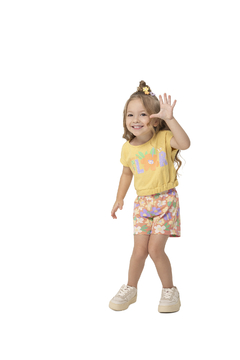 CONJUNTO BLUSA/SHORTS ESTAMPA DIVERTIDA - MALWEE KIDS - Jog Kids | Roupas infantis - Roupa de meninos, meninas e bebês, Jaqueta Infantil, Conjuntos, Calças para crianças, Roupas de crianças 