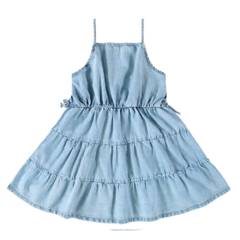 VESTIDO INFANTIL TRÊS MARIAS EM JEANS LEVE MALWEE KIDS - comprar online