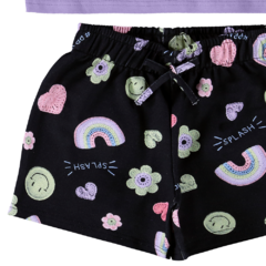 CONJUNTO INFANTIL MENINA SMILE EM ALGODÃO MALWEE KIDS na internet