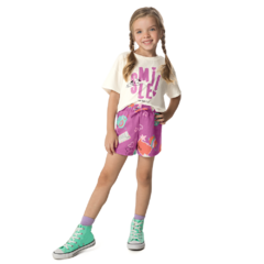 Imagem do CONJUNTO INFANTIL MENINA SMILE EM ALGODÃO MALWEE KIDS