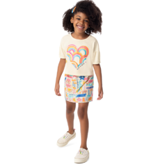 CONJUNTO INFANTIL MENINA BLUSA E SHORTS SAIA ALGODÃO MALWEE KIDS - Jog Kids | Roupas infantis - Roupa de meninos, meninas e bebês, Jaqueta Infantil, Conjuntos, Calças para crianças, Roupas de crianças 