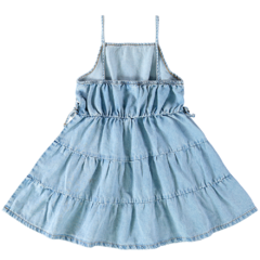 VESTIDO INFANTIL TRÊS MARIAS EM JEANS LEVE MALWEE KIDS - loja online