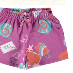 CONJUNTO INFANTIL MENINA SMILE EM ALGODÃO MALWEE KIDS - loja online