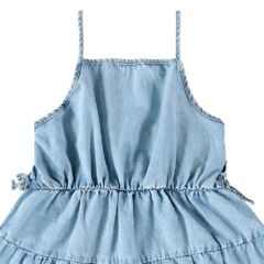 VESTIDO INFANTIL TRÊS MARIAS EM JEANS LEVE MALWEE KIDS - Jog Kids | Roupas infantis - Roupa de meninos, meninas e bebês, Jaqueta Infantil, Conjuntos, Calças para crianças, Roupas de crianças 