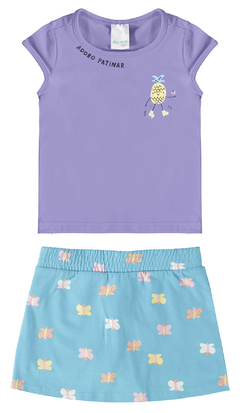 CONJUNTO BLUSA e SHORTS SAIA MALWEE KIDS na internet