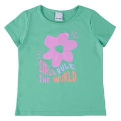 BLUSA INFANTIL MENINA DECOTE REDONDO EM MALHA UV50+ MALWEE KIDS - comprar online