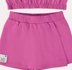 Imagem do CONJUNTO INFANTIL MENINA REGATA EM MEIA MALHA E MOLETINHO ECO MALWEE KIDS