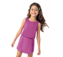 CONJUNTO INFANTIL MENINA REGATA EM MEIA MALHA E MOLETINHO ECO MALWEE KIDS