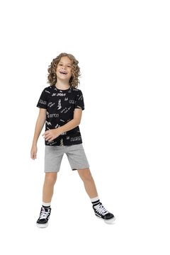 CONJUNTO INFANTIL MENINO ESTAMPADA EM ALGODÃO - comprar online