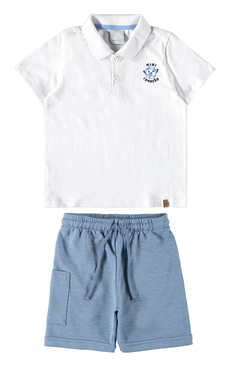 CONJUNTO CAMISA GOLA POLO + BERMUDA MINI CAMPEÃO na internet