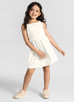 VESTIDO INFANTIL EM COTTON POÁ MUNDI