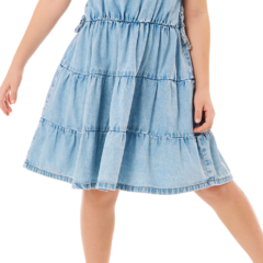 VESTIDO INFANTIL TRÊS MARIAS EM JEANS LEVE MALWEE KIDS - comprar online