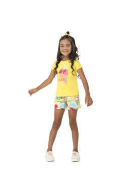 CONJUNTO INFANTIL ESTAMPA TROPICAL