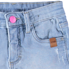 SHORTS INFANTIL MENINA CINTURA AJUSTÁVEL EM JEANS MOLETOM MALWEE KIDS - comprar online