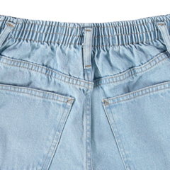 SHORTS MENINA MOM CINTURA ALTA EM JEANS 100% ALGODÃO MALWEE KIDS - loja online