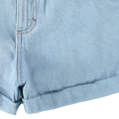 SHORTS MENINA MOM CINTURA ALTA EM JEANS 100% ALGODÃO MALWEE KIDS - comprar online