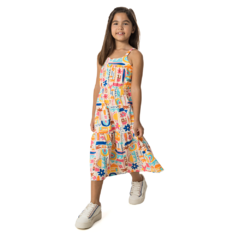 VESTIDO INFANTIL MIDI EM ALGODÃO MALWEE KIDS na internet