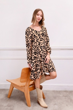 Vestido leopardo - comprar online