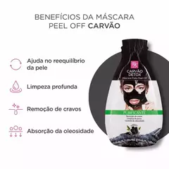 MÁSCARA CARVÃO DETOX PEEL OFF PRETA SACHÊ 10G - RUBY KISSES - Korean & Cia Cosmetics