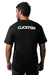 Camiseta de Pesca Forçado a Trabalhar Masculina Preta ClickFish 100% Algodão - ClickFish