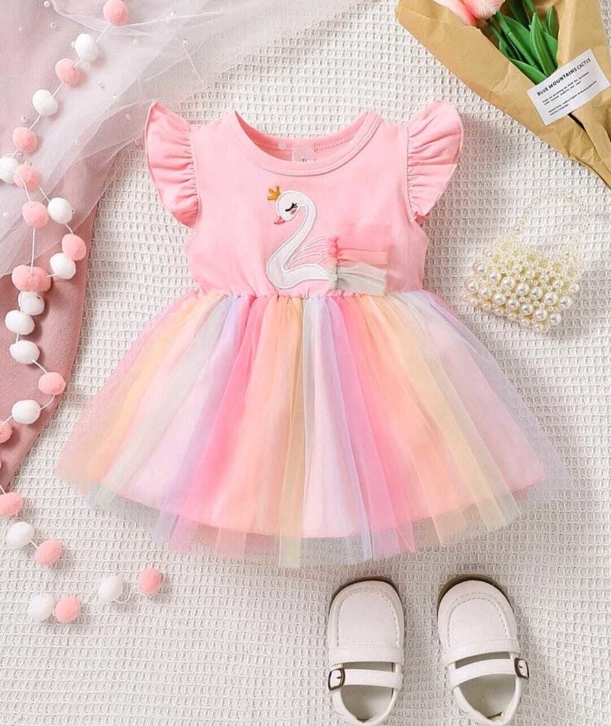 Vestido best sale flamingo infantil