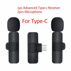 Microfone de Lapela sem Fio, Portátil, iPhone, Android