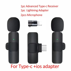 Microfone de Lapela sem Fio, Portátil, iPhone, Android - loja online