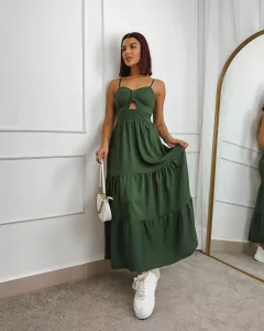 Vestido Maria - Verde Militar