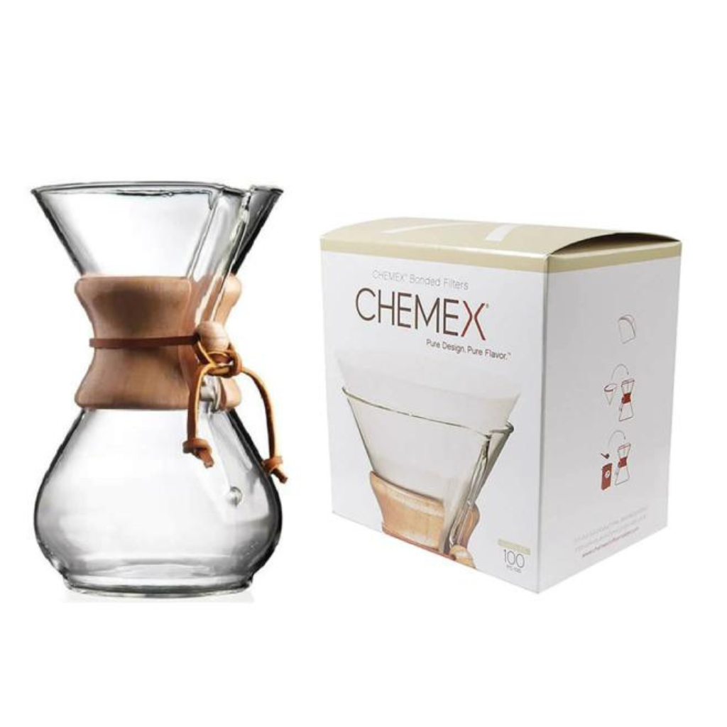 Filtros CHEMEX 6 Tazas - 100 unidades blanqueados – Roasters & Brewers