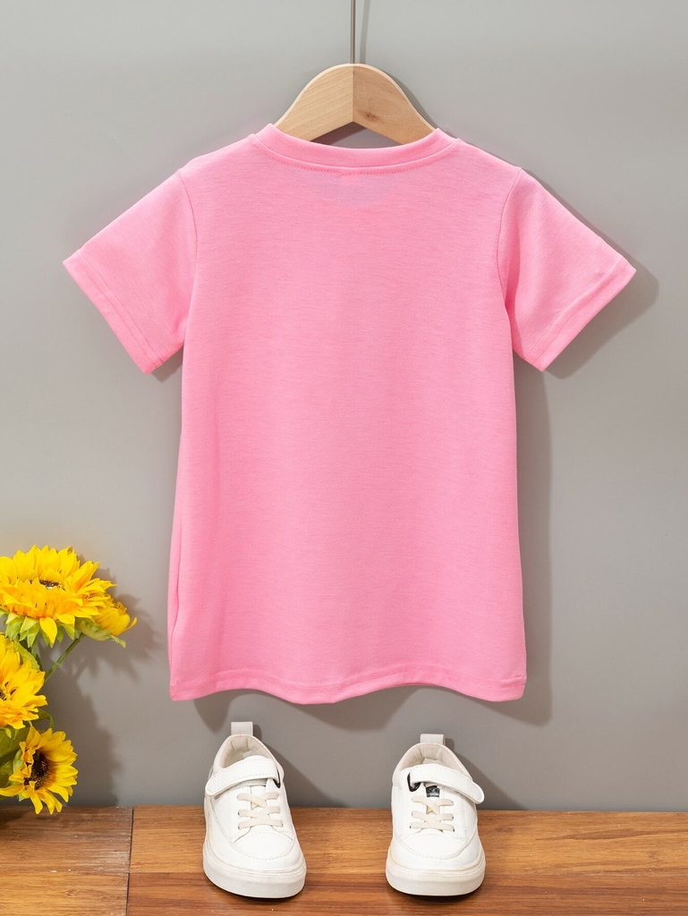 Vestido fashion camiseta infantil