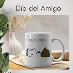 TAZA DE CERÁMICA BLANCA - Serie día del amigo Parejas - comprar online