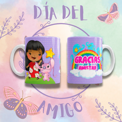 TAZA DE CERÁMICA BLANCA - Serie Stich día del amigo - comprar online