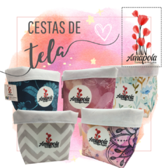 Cesta de tela multiuso