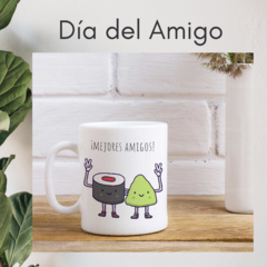 TAZA DE CERÁMICA BLANCA - Serie día del amigo Parejas en internet