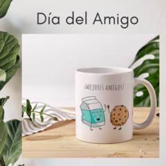 TAZA DE CERÁMICA BLANCA - Serie día del amigo Parejas - Grafik Publicidad