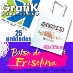 Bolsas de Friselina - 35x40 cm - 25 unidades