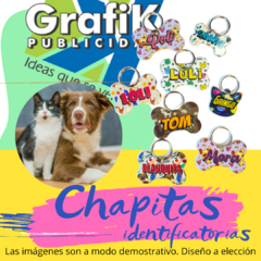 Chapita Identificatoria - Perros y Gatos