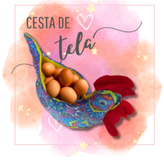 Cesta de tela - Gallinita - comprar online