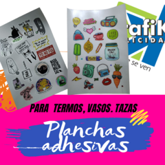 PLANCHA DE ADHESIVO PARA TERMOS