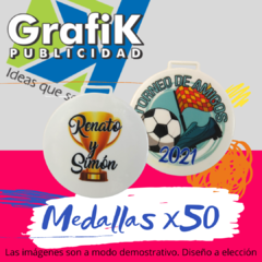 MEDALLAS DE POLIMERO - Pack x 50