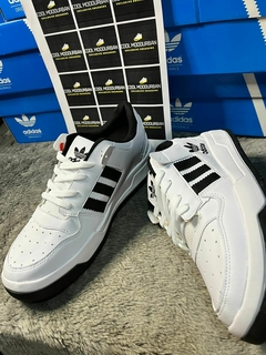 adidas low White and black