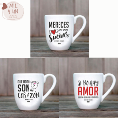 TAZAS DE CERÁMICA CON CANCIONES