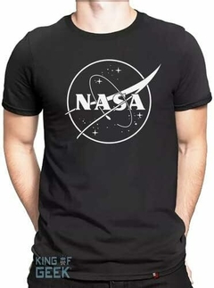 Camiseta Nasa Logo Astronomia Tecnologia Camisa Nerd Geek