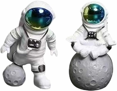 Escultura de astronauta ornamental para decoração - 4 peças na internet