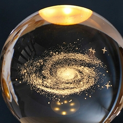 Lâmpada noturna 3D de cristal - via Láctea na internet