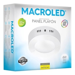 Plafon led redondo blanco ext 6w Macroled - comprar online