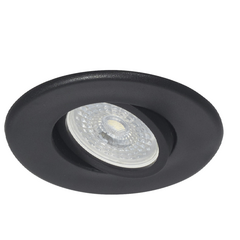 Spot de Embutir PVC Negro Ferrolux