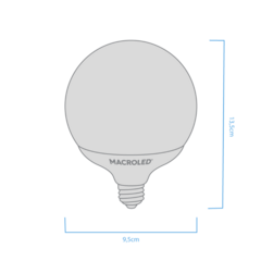 Lampara globo led 14w Macroled - comprar online
